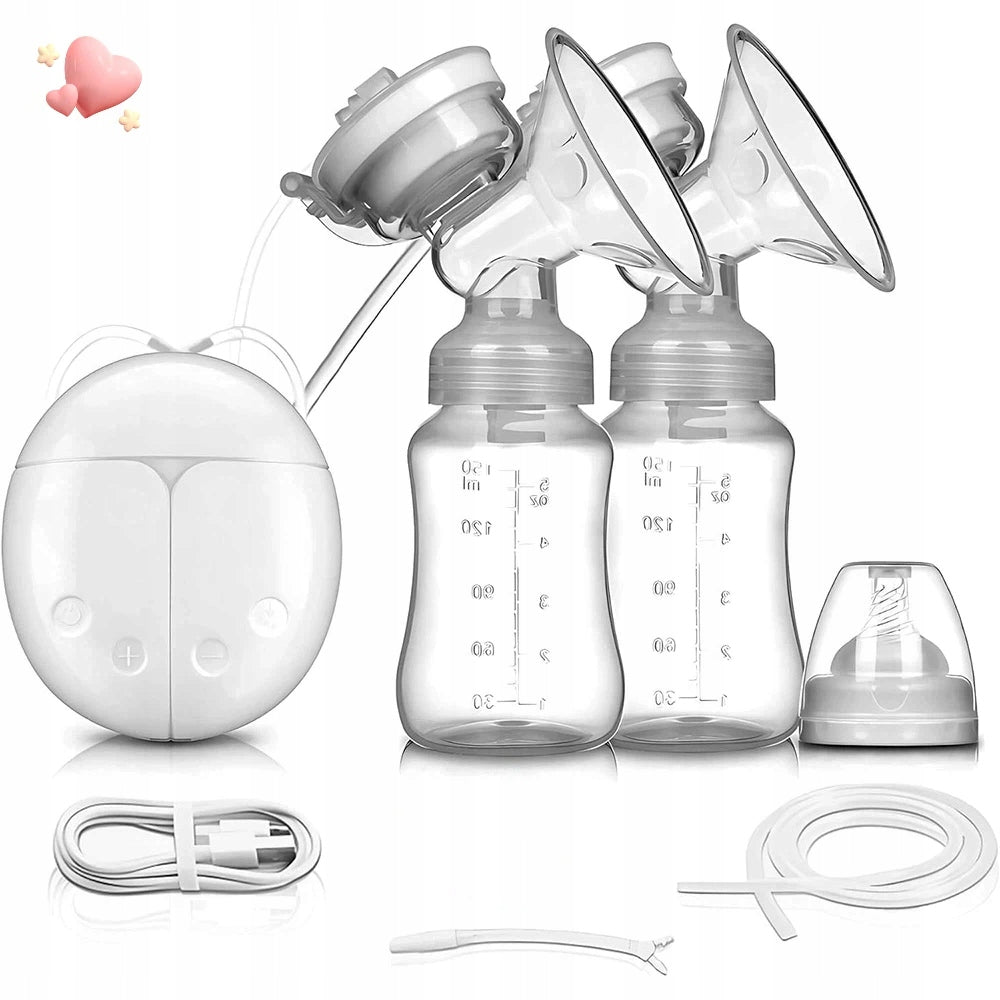 ELECTRIC BREAST PUMP DOUBLE TWO STAGES OF OPERATION STIMULATION AND PUMPING