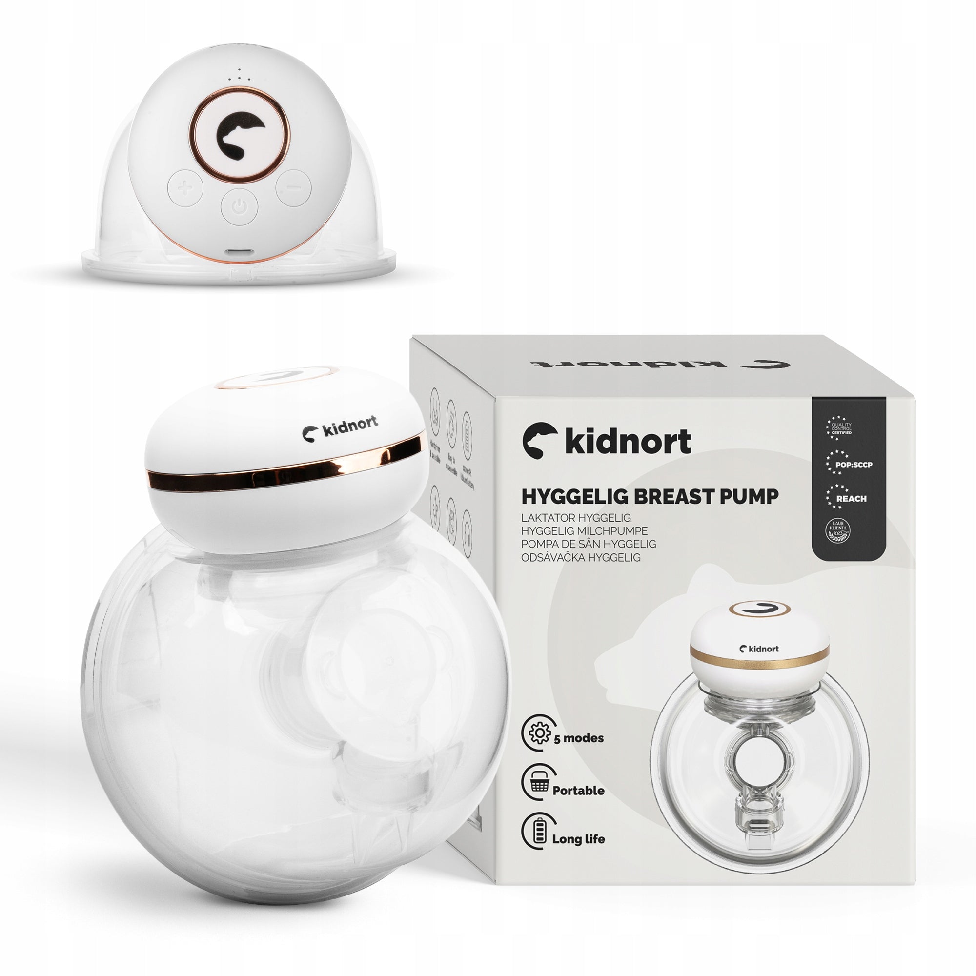 ELECTRIC BREAST PUMP HYGGELIG WIRELESS SINGLE SHELL 3 modes