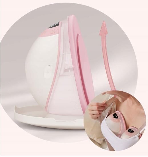 ELECTRIC BREAST PUMP PARUU P20 WIRELESS QUIET OPERATION PINK Packaging status original