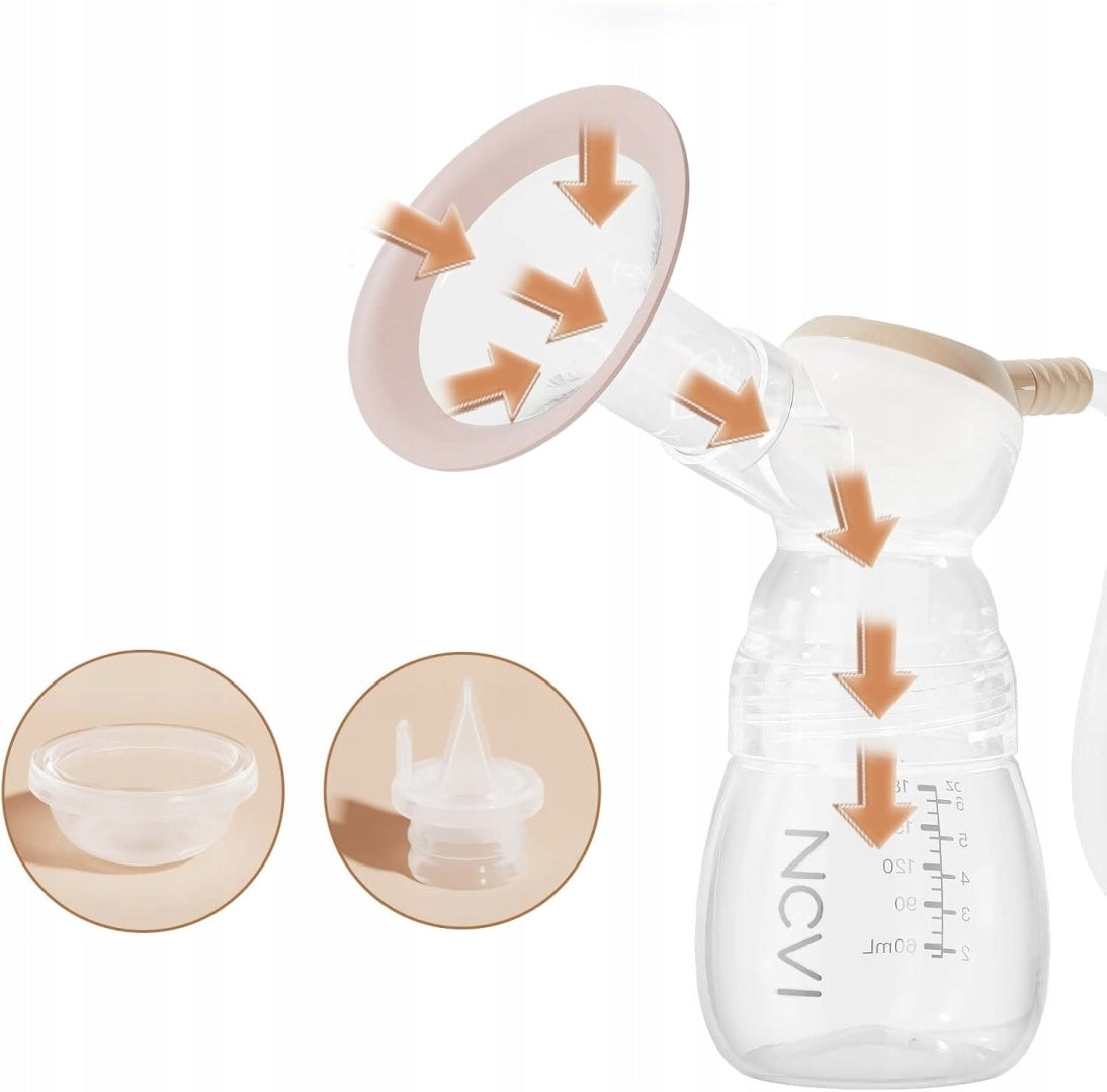 ELECTRIC BREAST PUMP PORTABLE DUAL WIRELESS TWO-PHASE NCVI 4MODES Medical device no