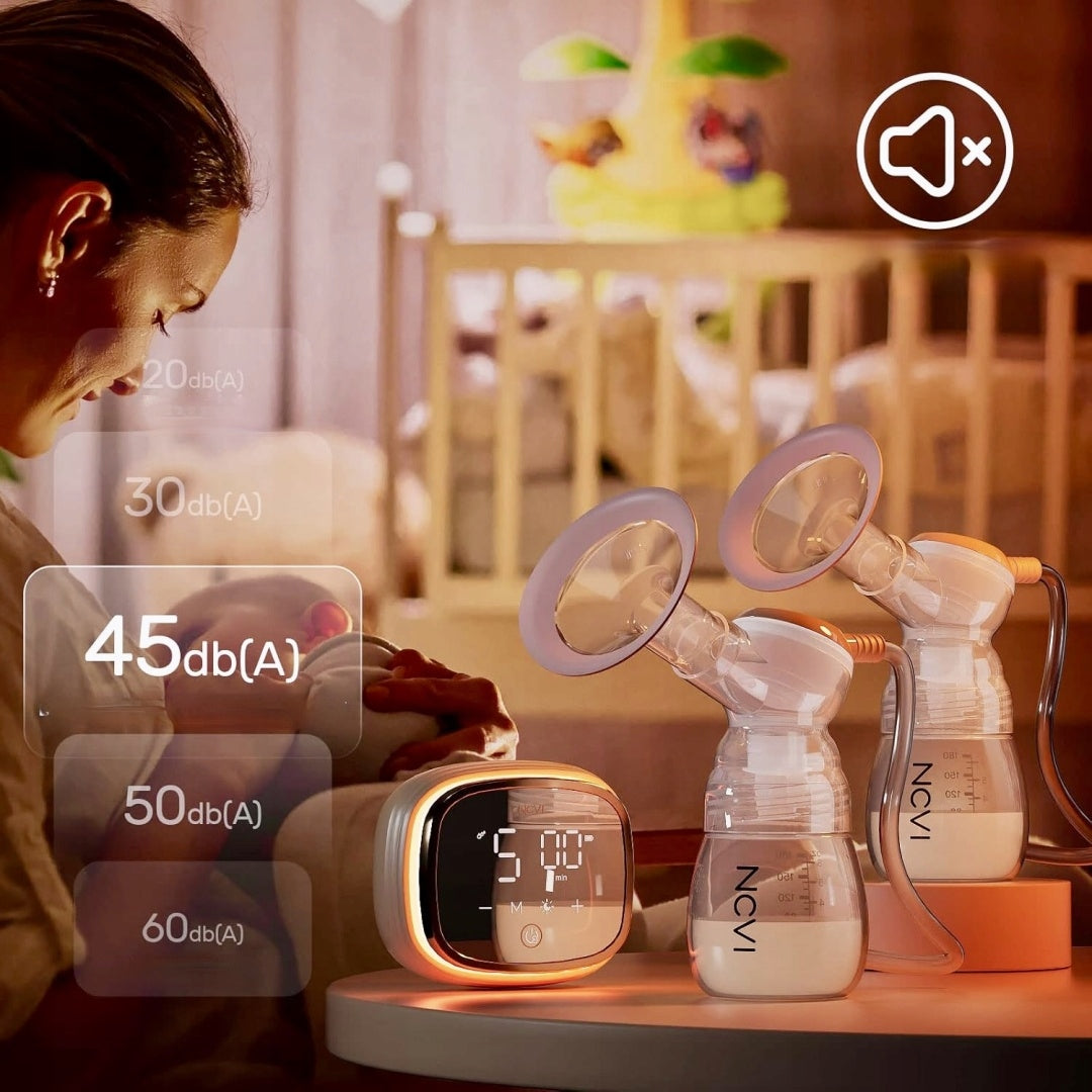 ELECTRIC BREAST PUMP PORTABLE DUAL WIRELESS TWO-PHASE NCVI 4MODES Packaging status original