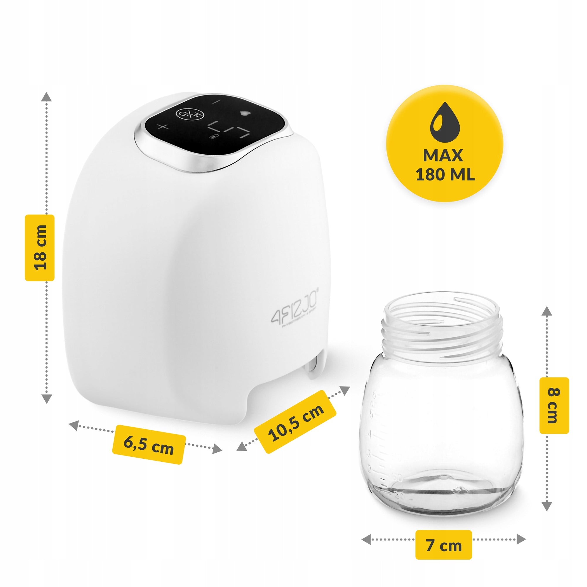 ELECTRIC BREAST PUMP TWO-PHASE WIRELESS FOOD EXTRACTOR PORTABLE Brand 4FIZJO