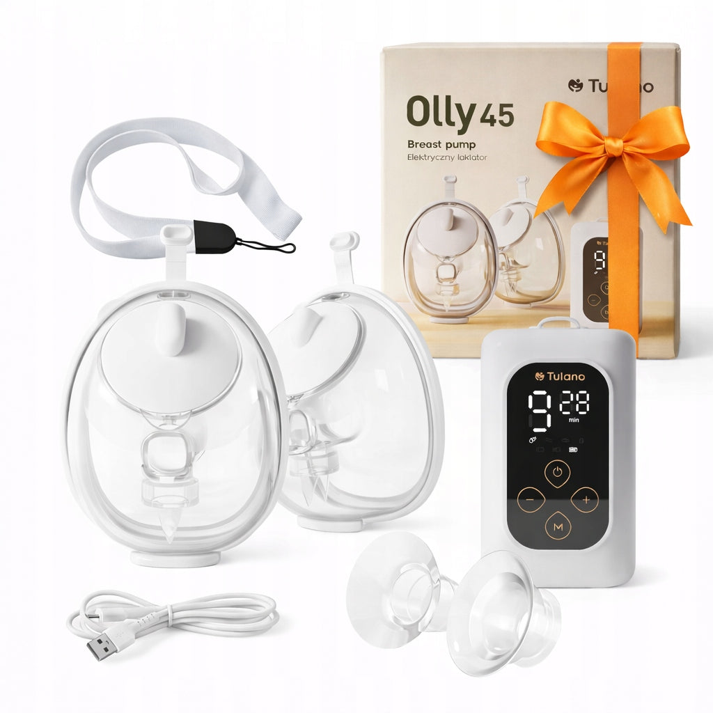 ELECTRIC BREAST PUMP Tulano shell DOUBLE 300ML WIRELESS BPA Free