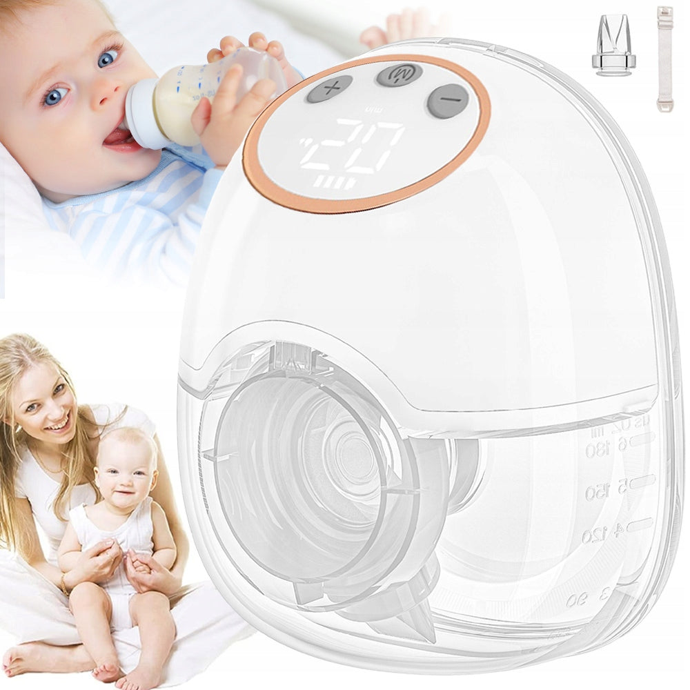 ELECTRIC BREAST PUMP WIRELESS HANDS-FREE PORTABLE 4 MODES 150ML