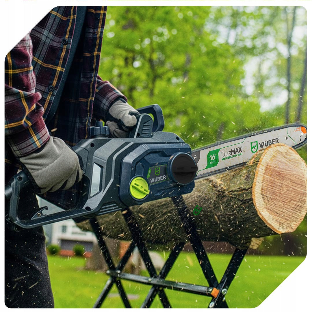 ELECTRIC CHAINSAW 2kW WOOD SAW 8000 RPM RICH SET Guide manufacturer Wuber