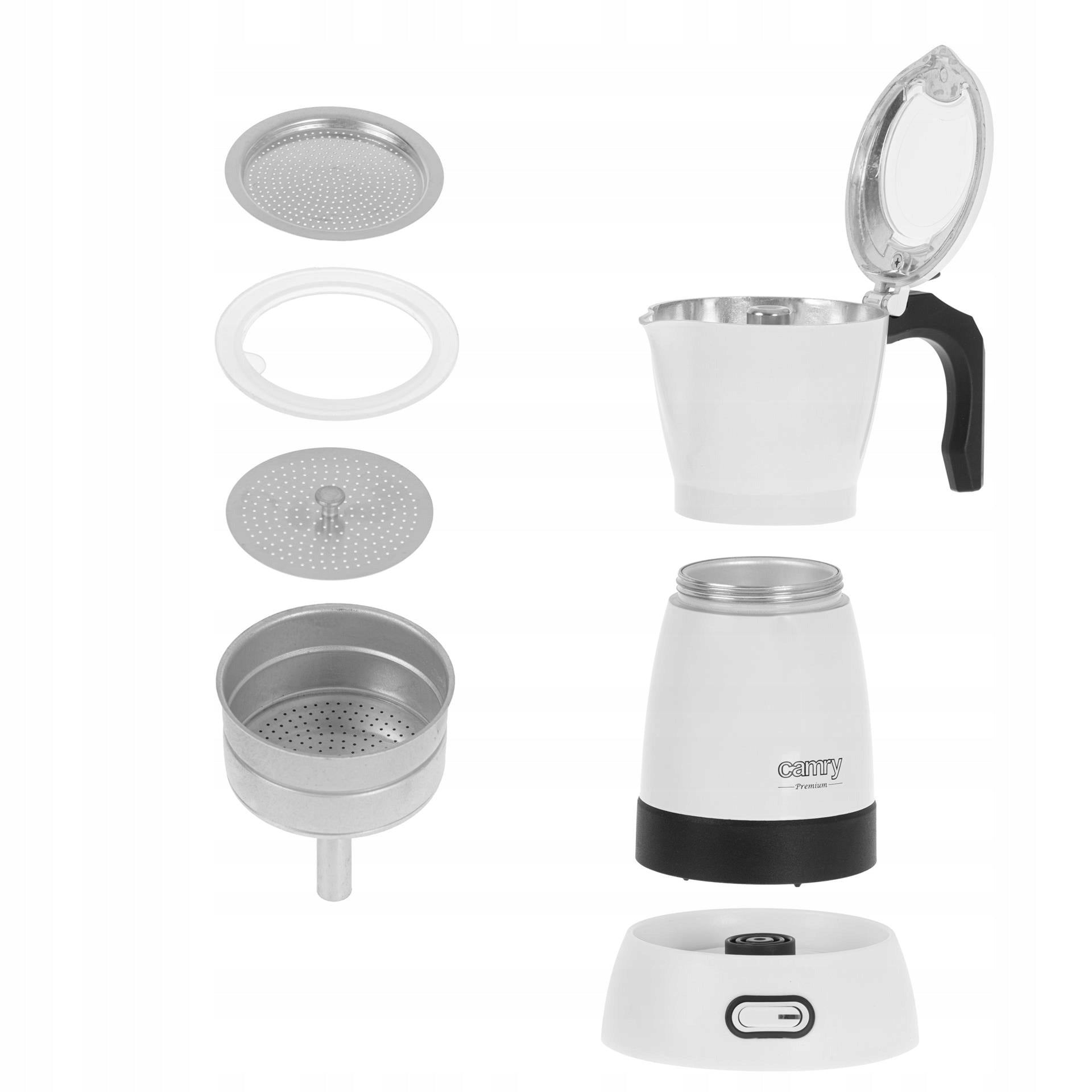 ELECTRIC COFFEE MAKER 300ml 6 CUPS MOCHA ESPRESSO COFFEE MAKER Manufacturer code Kawiarka elektryczna 300ml Camry CR4415w