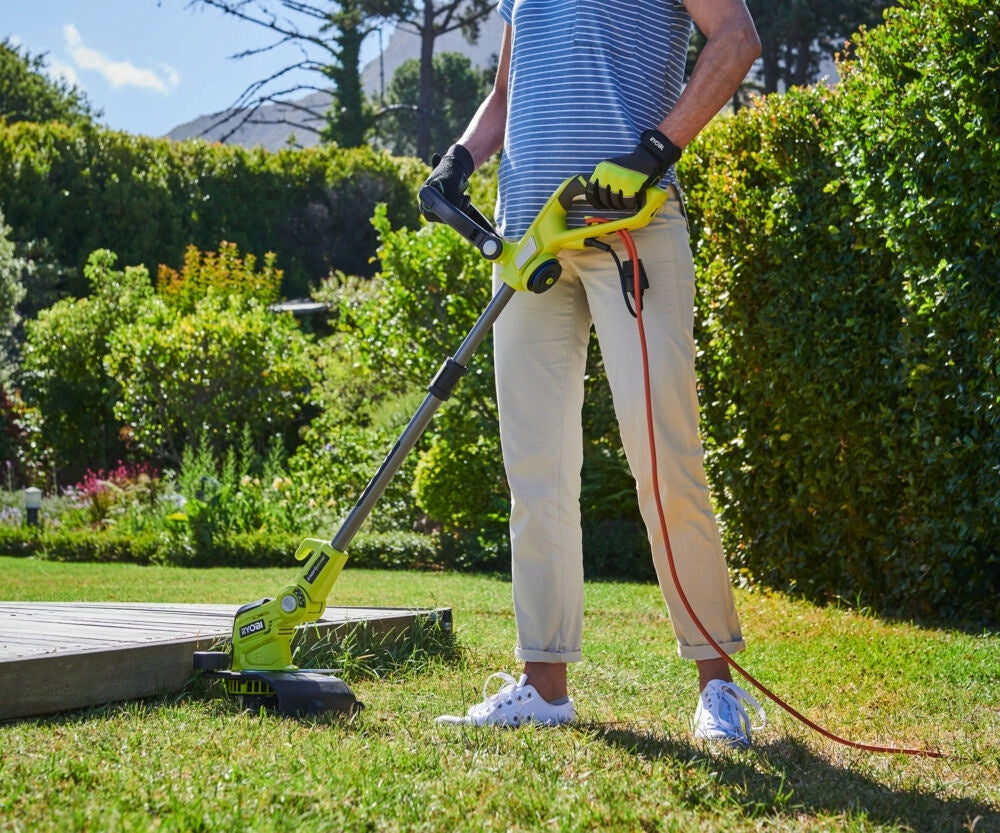 ELECTRIC COMPACT TRIMMER GRASS SCYTHE 600W 30CM RLT6130 RYOBI Kind edge trimmer