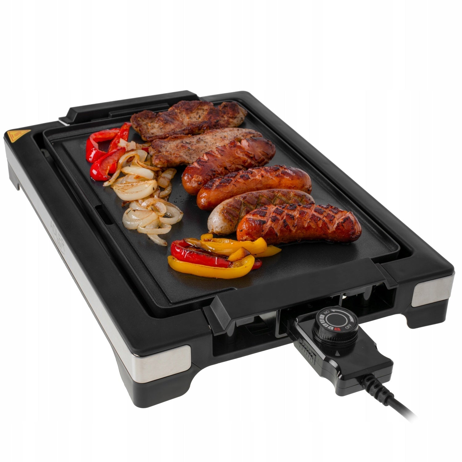 ELECTRIC CONTACT GRILL 3000W HIGH POWER for vegetable sausage meat ADLER Temperature control yes
