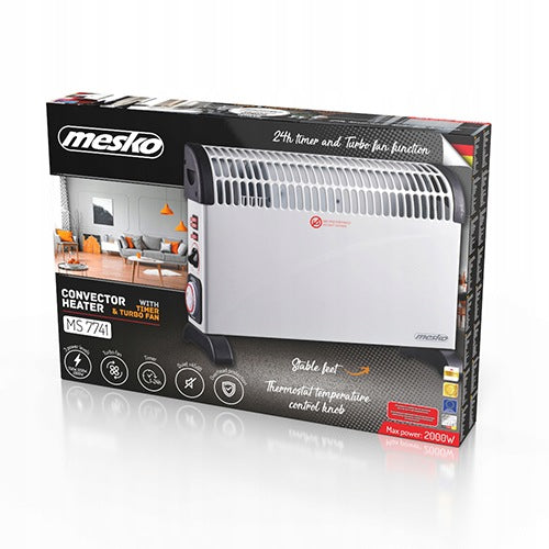 ELECTRIC CONVECTOR HEATER ENERGY-SAVING AIR SUPPLY 2000W THERMOSTAT Packaging status original