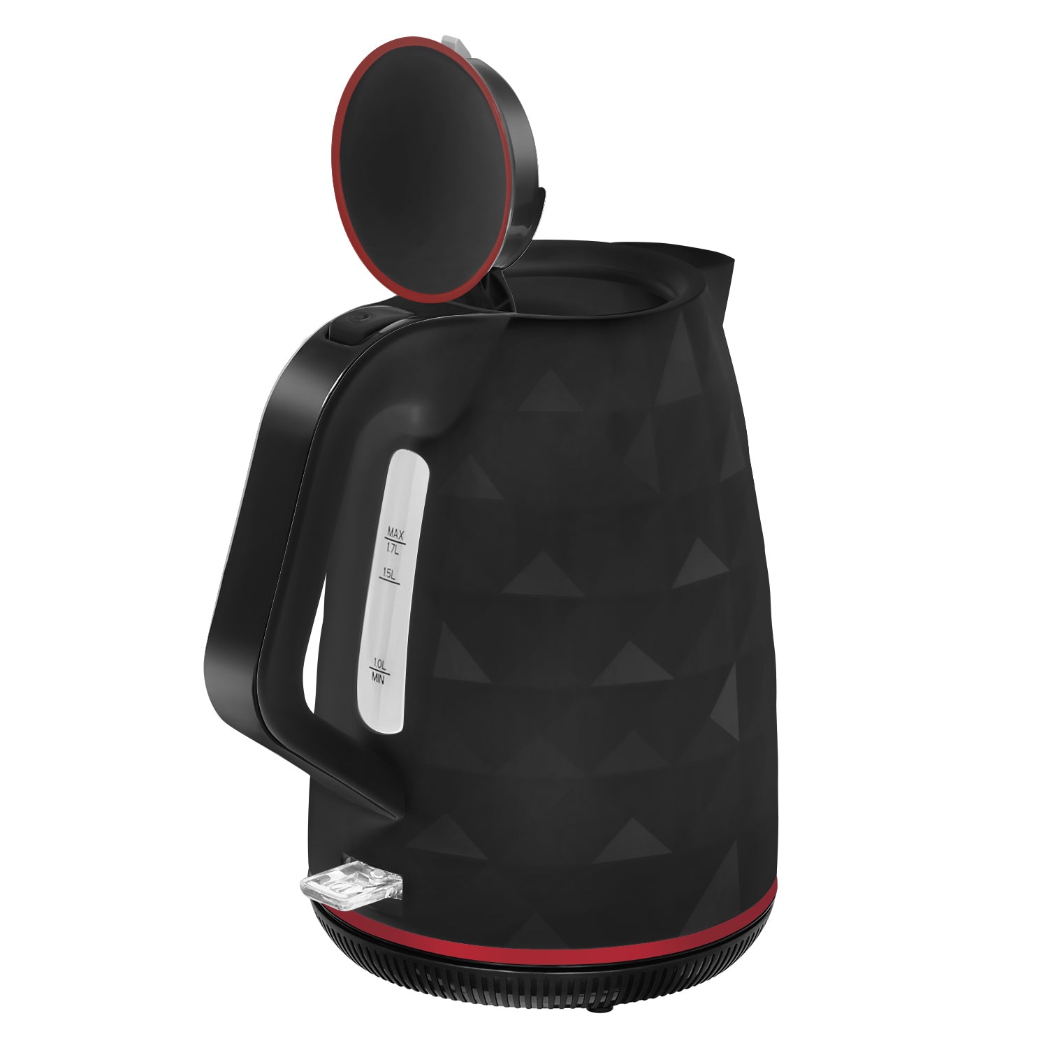 ELECTRIC CORDLESS KETTLE FOR TEA COFFEE BLACK QUIET 2200W 1,7L Power 2200 W
