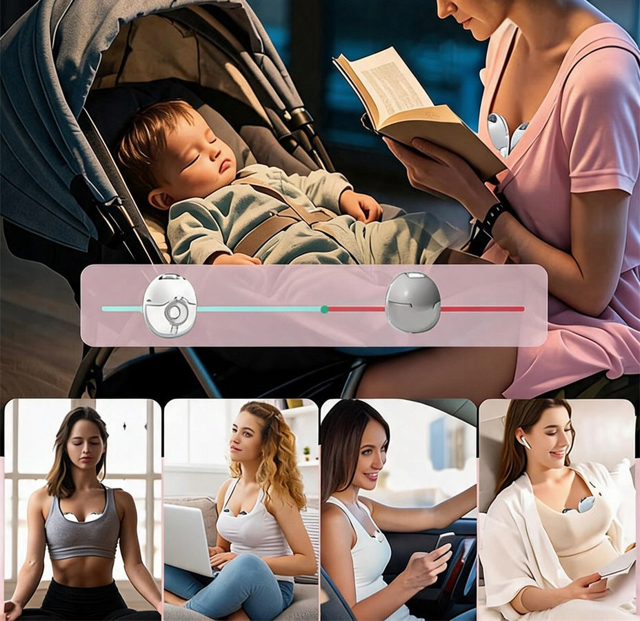 ELECTRIC CORDLESS SHELL BREAST PUMP 4 MODES 12 LEVELS MASSAGE Medical device no