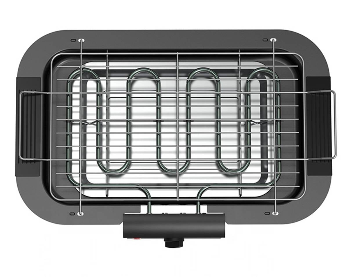 ELECTRIC COUNTERTOP TABLE GRILL 2000W GRATE TEMPERATURE CONTROL Temperature control yes