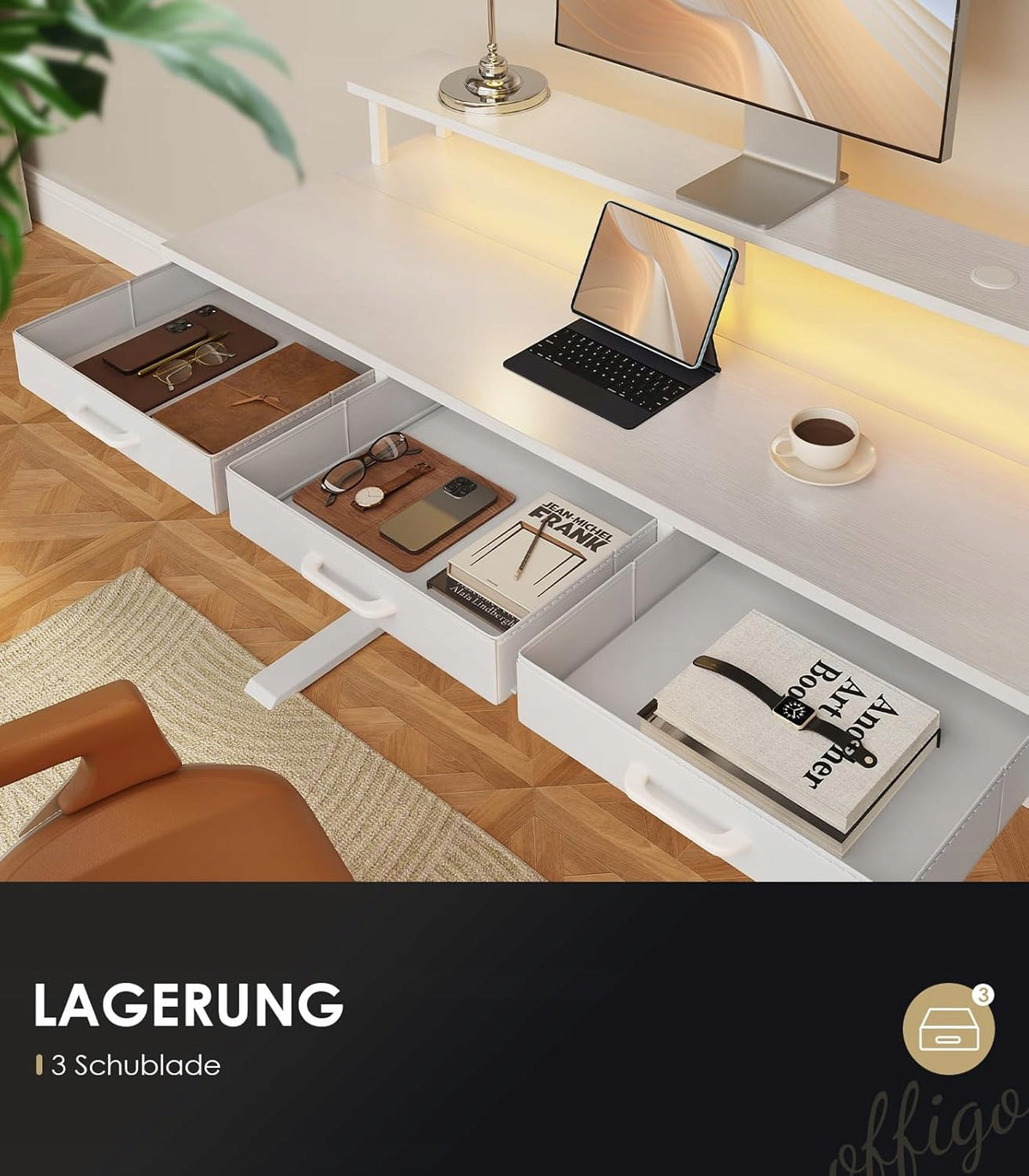 ELECTRIC DESK ADJUSTABLE 3 DRAWERS ELEGANT HOME OFFICE WORK Manufacturer code BIURKO ELEKTRYCZNE REGULOWANA WYSOKOŚC