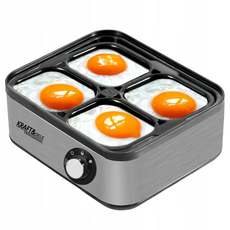 ELECTRIC EGG COOKER FOR 8 BOILED EGGS 4 FRIED EGGS 500W KRAFT&DELE Brand Kraft&Dele