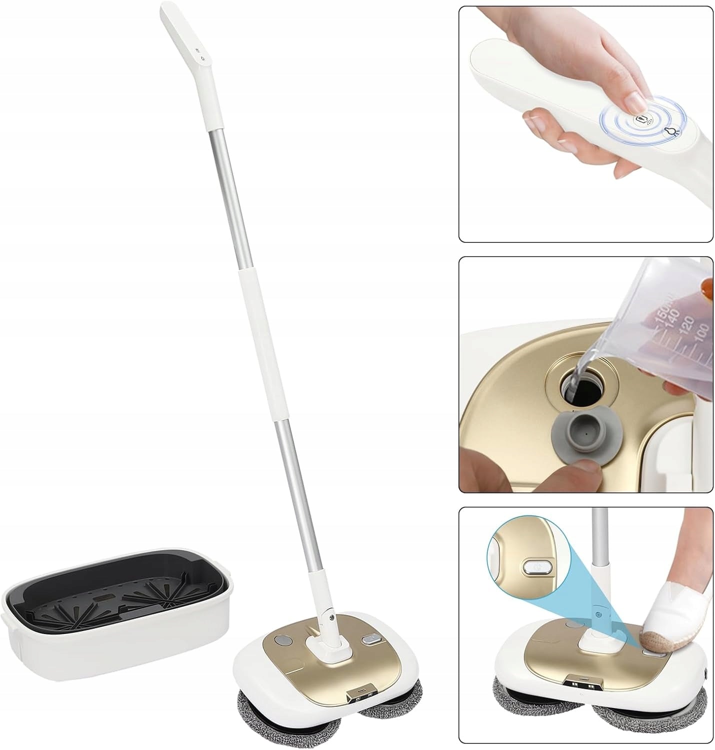 ELECTRIC FLOOR MOP WITH WASHER WIRELESS ROTARY WITH LAMP Brand no brand