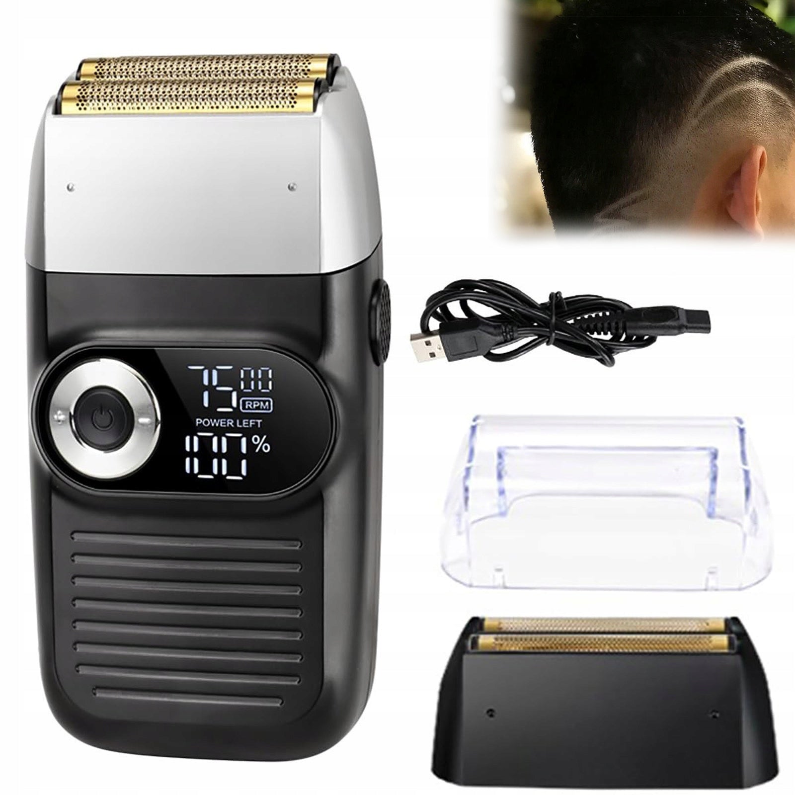 ELECTRIC FOIL SHAVER FOR MEN RAZOR WITH BALDNESS TRIMMER