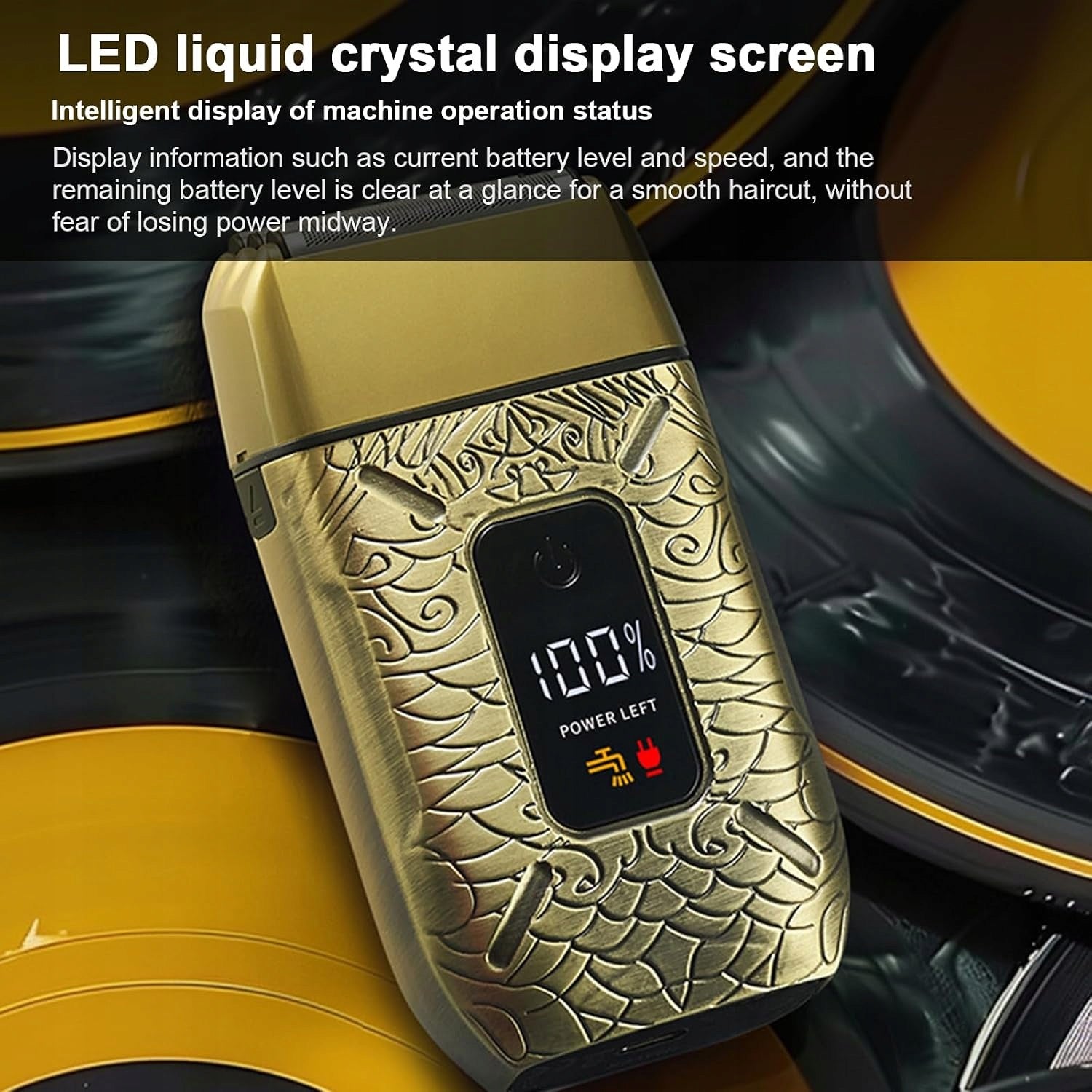 ELECTRIC FOIL SHAVER MAN TRIMMER BEARD BATTERY 600MAH Brand ZJchao