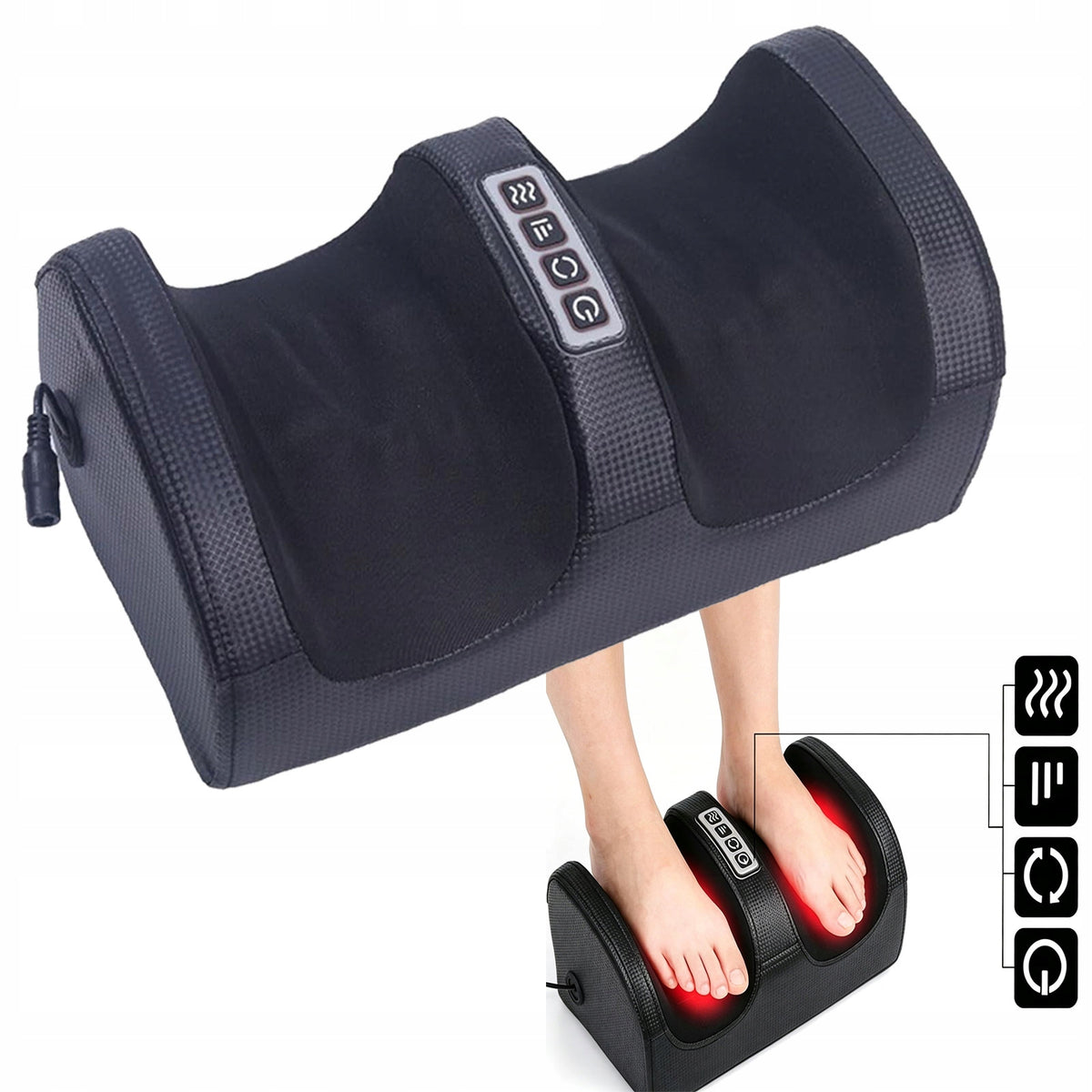 ELECTRIC FOOT MASSAGER SHIATSU WITH HEATING 4 MODELS - FULL BODY RELAXATION