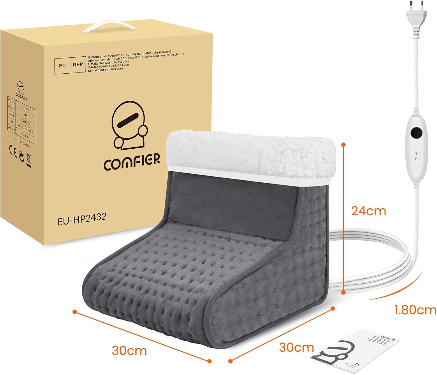ELECTRIC FOOT WARMER 6 TEMPERATURE LEVELS SOFT WARMER Brand no brand