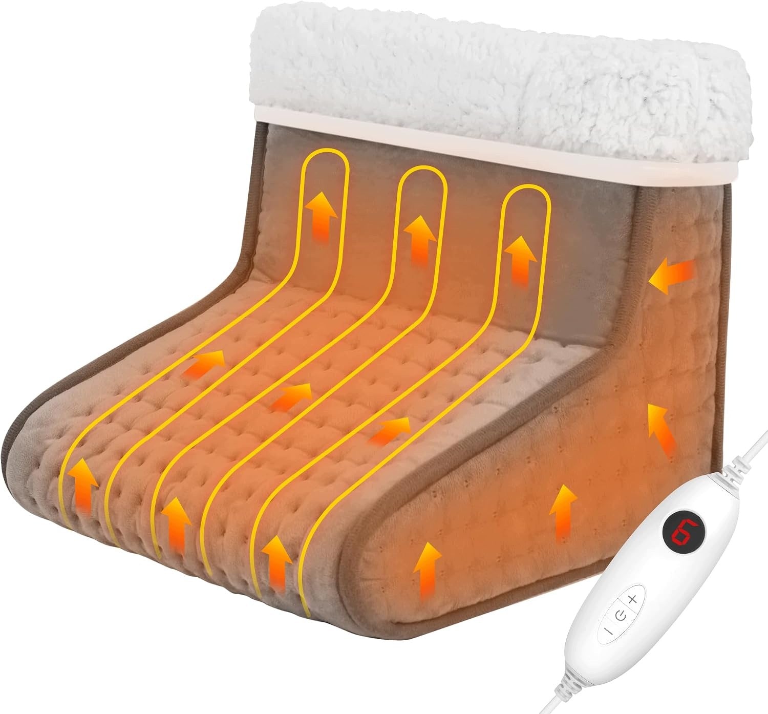 ELECTRIC FOOT WARMER 6 TEMPERATURE LEVELS SOFT WARMER