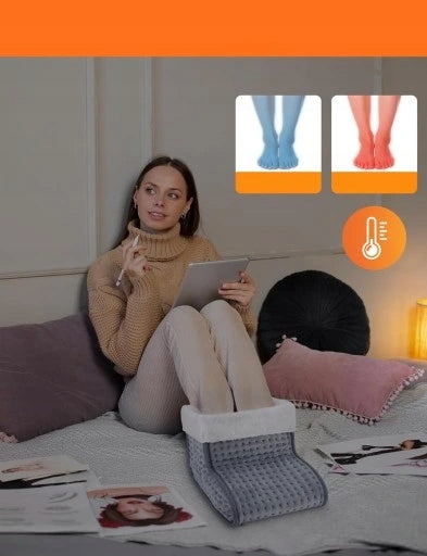 ELECTRIC FOOT WARMER WITH REMOTE CONTROL,Grey,XGETOP Packaging status original