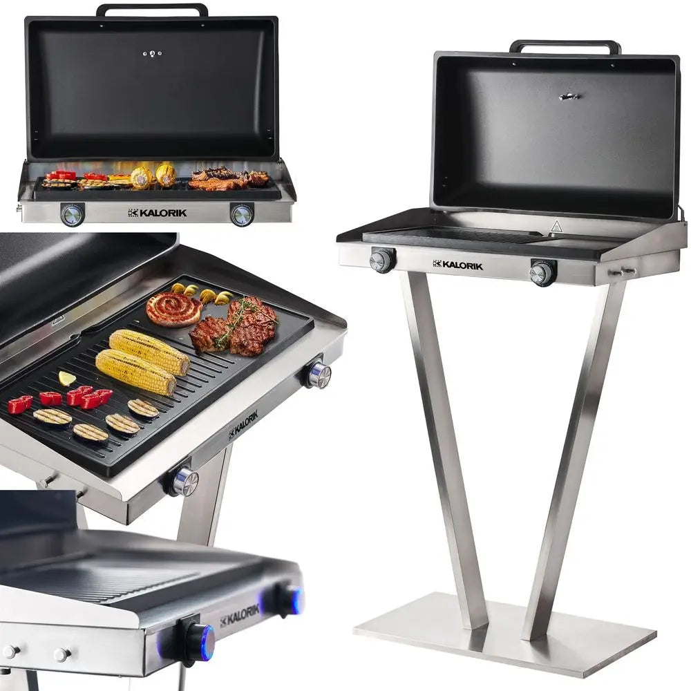 ELECTRIC GARDEN GRILL LARGE STANDING 2500W 2 ZONES 58CM FOR BALCONY TERRACE Manufacturer code EBBQ1002L