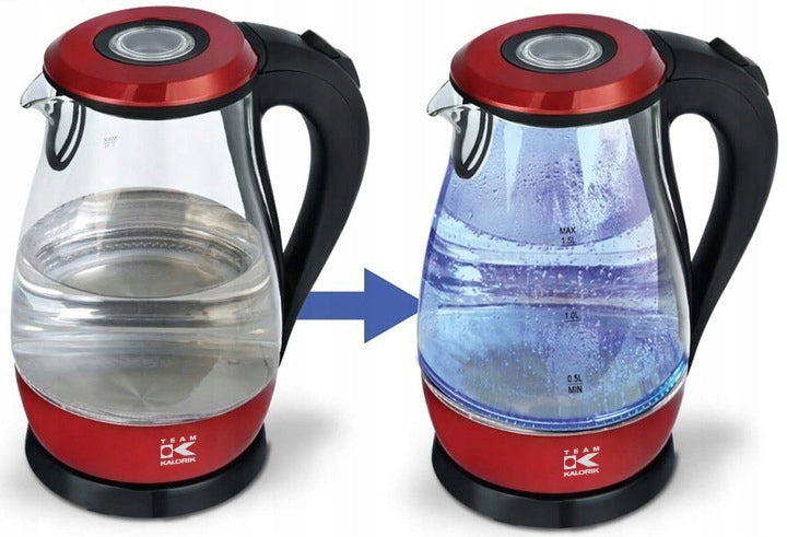 ELECTRIC GLASS KETTLE LED 1,7L 2000W ILLUMINATED MODERN Capacity 1.7 l
