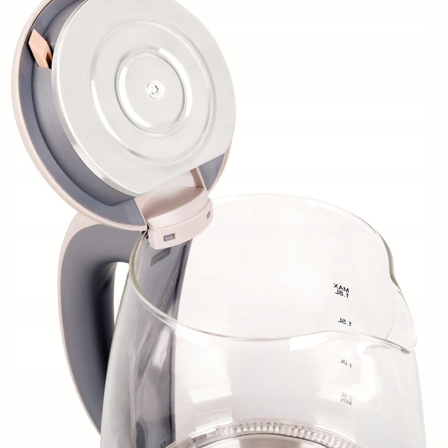 ELECTRIC GLASS KETTLE WITH BACKLIGHT STRONG RELIABLE 1,8 L Capacity 1.8 l