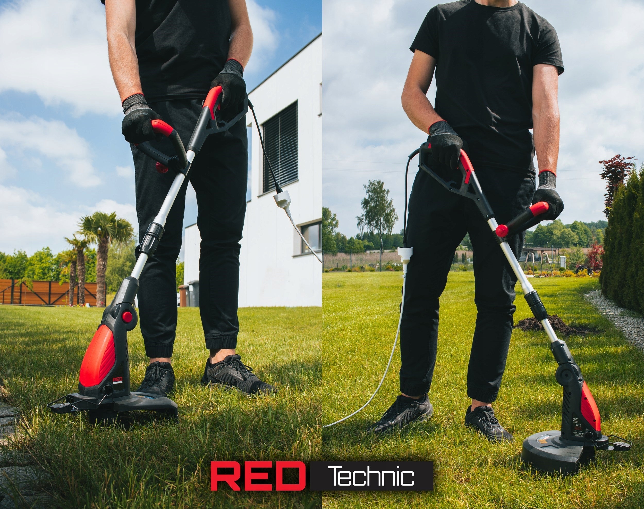 ELECTRIC GRASS TRIMMER SCYTHE 33 CM BRUSH CUTTER 1450W STRONG LIGHT Cutting diameter 33 cm