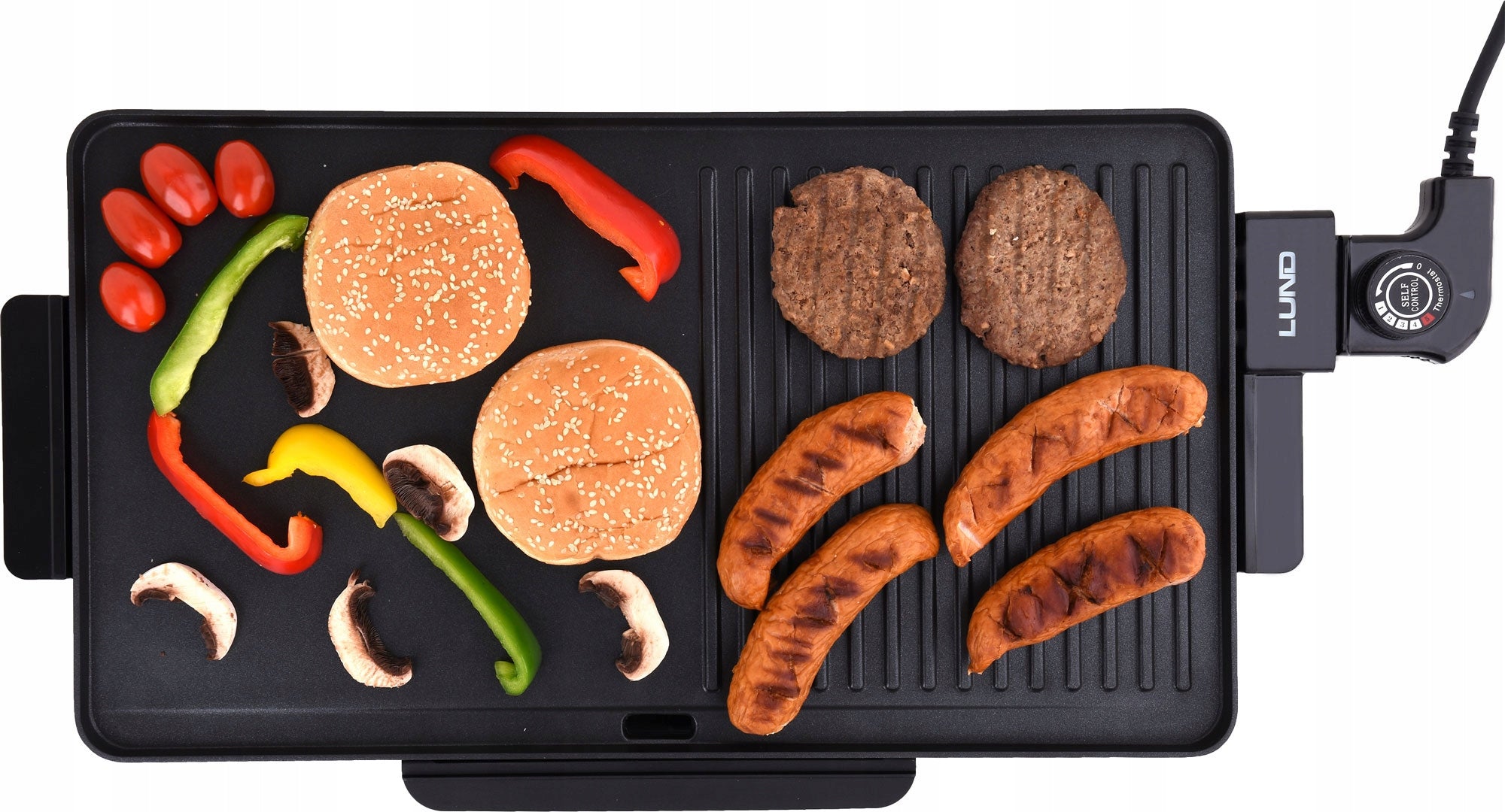 ELECTRIC GRILL 2000W 49x27cm TABLE WITH TEMPERATURE CONTROL LUND