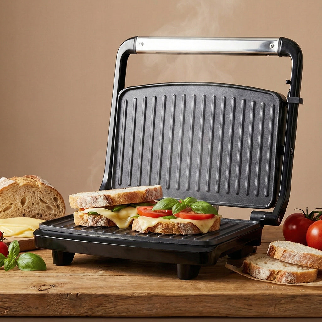 ELECTRIC GRILL CONTACT TOASTER FOR PANINI SANDWICHES STRONG 1600W Model IDEAL IK1700