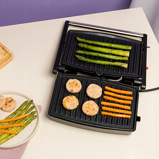 ELECTRIC GRILL TOASTER PANINI FOLDING Solac Buona Piadina 2in1 1500W Dominant color black