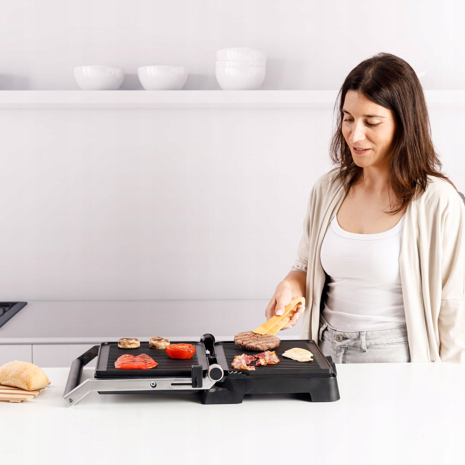 ELECTRIC GRILL TOASTER PANINI FOLDING Taurus Bistro Gourmet 2600W Power rating 2600 W