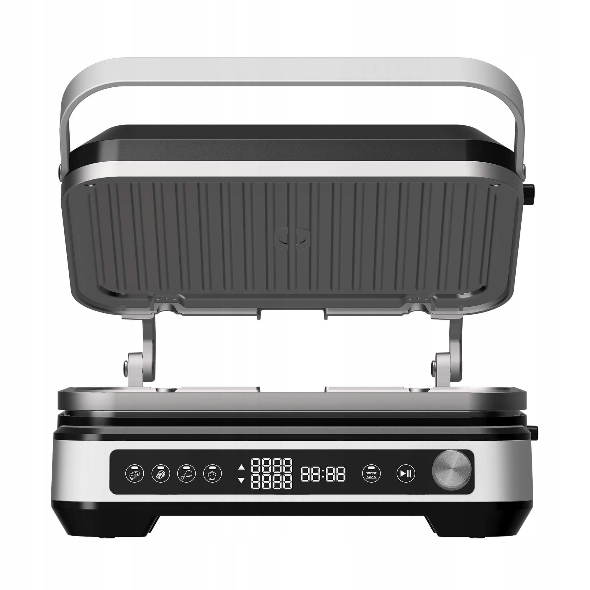 ELECTRIC GRILL & WAFFLE IRON 2000W 230°C FOLDING TOASTER PANINI Dominant color black
