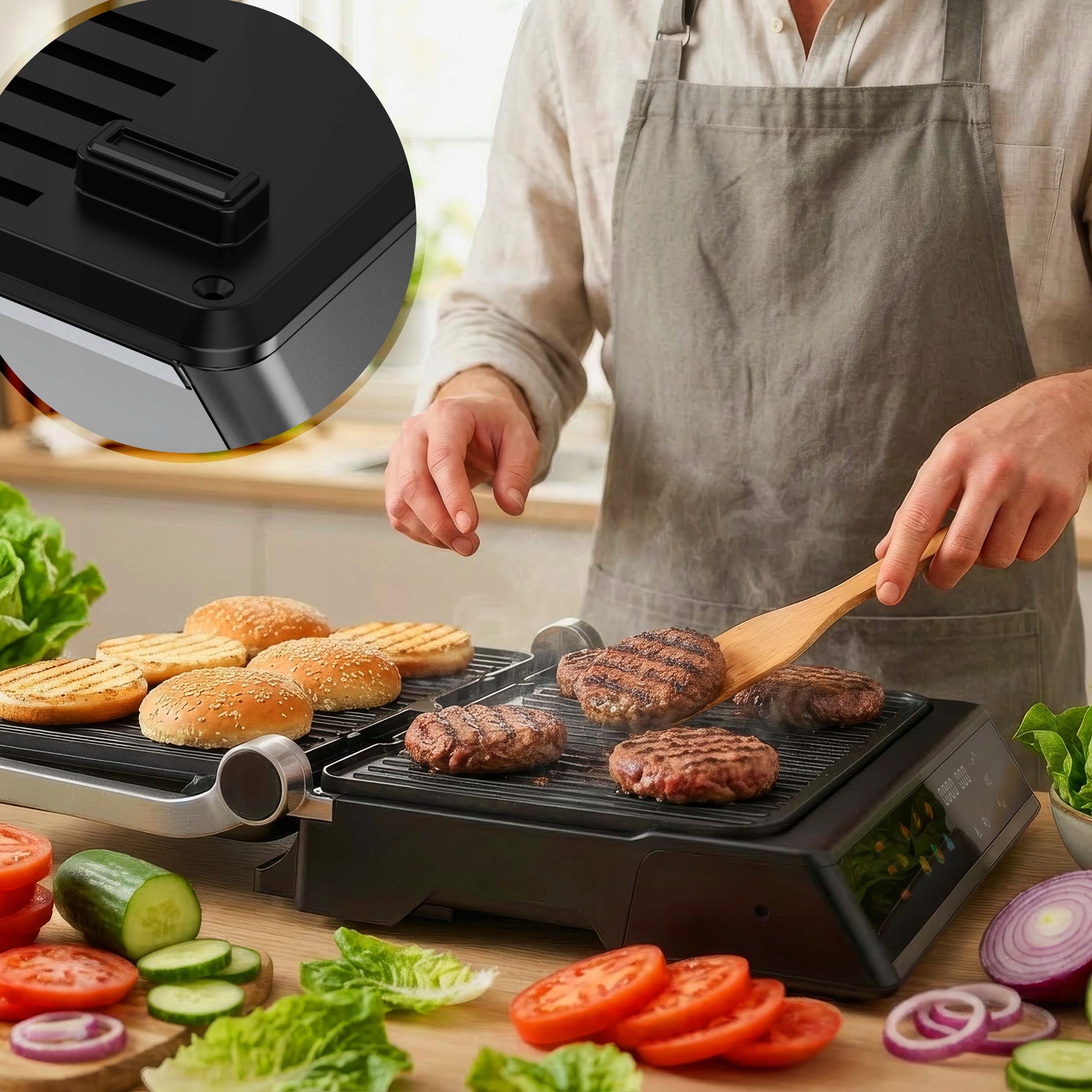 ELECTRIC GRILL XBLITZ MAX-T FOLDING TOASTER OVEN FOR PANINI TOASTER 2000W Housing material metal synthetic material