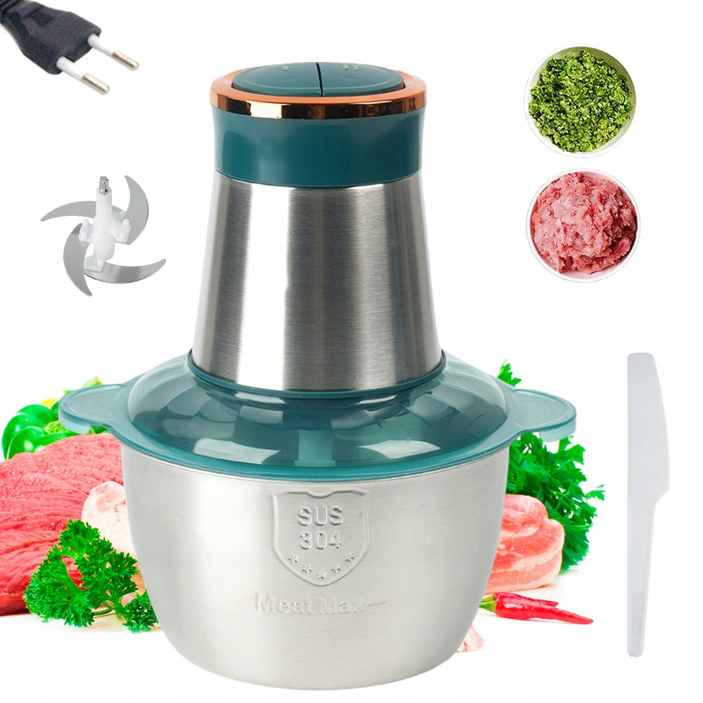 ELECTRIC GRINDER 300W 2 SPEEDS FOR GARLIC GINGER VEGETABLE FRUIT Packaging status original