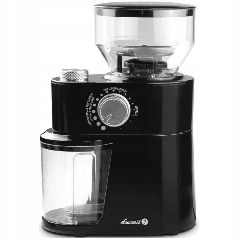 ELECTRIC GRINDER FOR GRINDING COFFEE NUTS BEANS AUTOMATIC ŁUCZNIK Manufacturer code CG-2019
