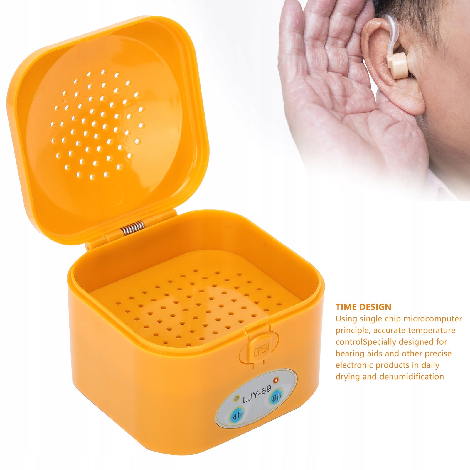 ELECTRIC HEARING AID DRYER Packaging status original