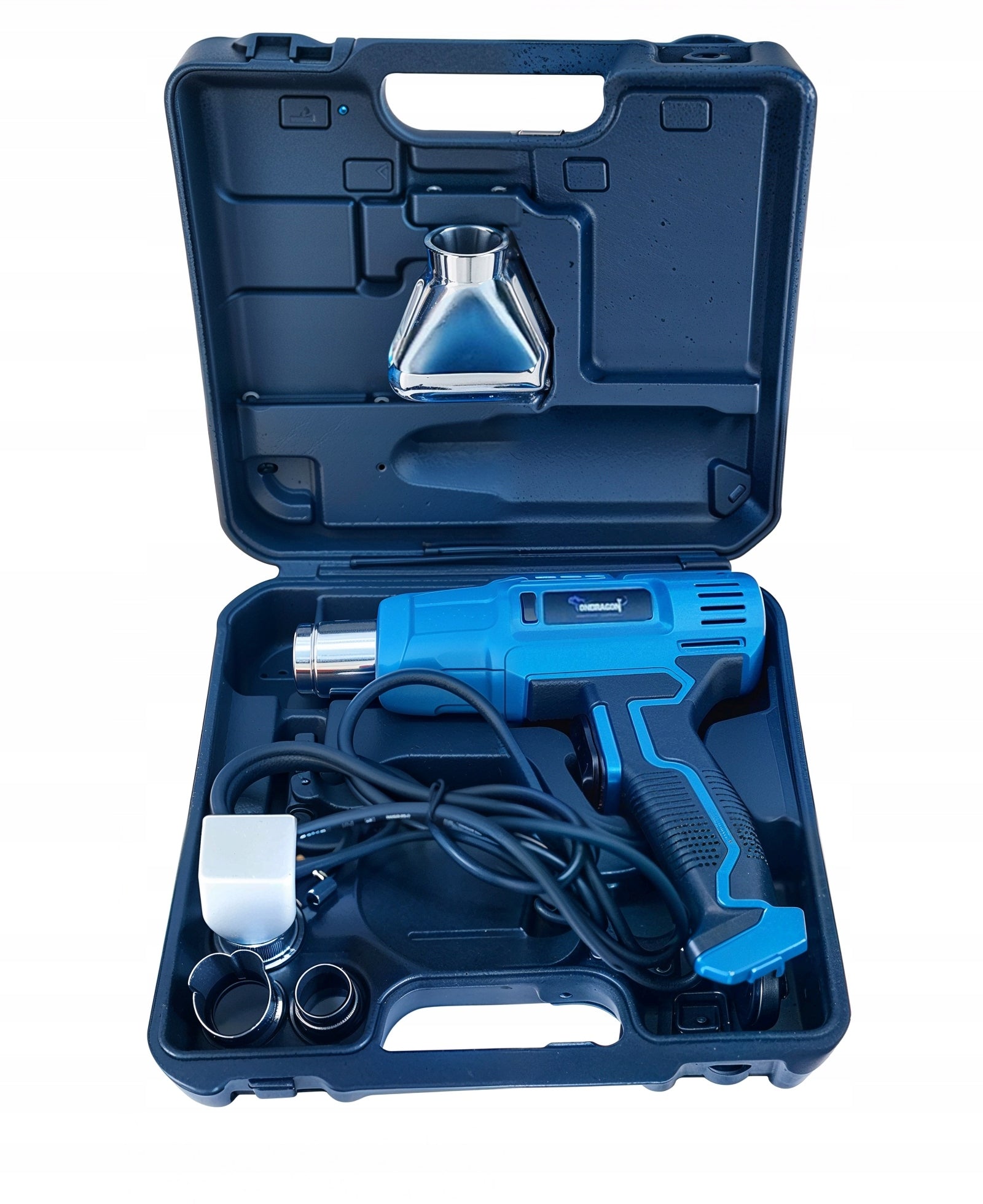 ELECTRIC HEAT GUN 2 GEARS ADJUSTMENT 2300W 4 NOZZLES SUITCASE 600C STRONG Brand Ondragon