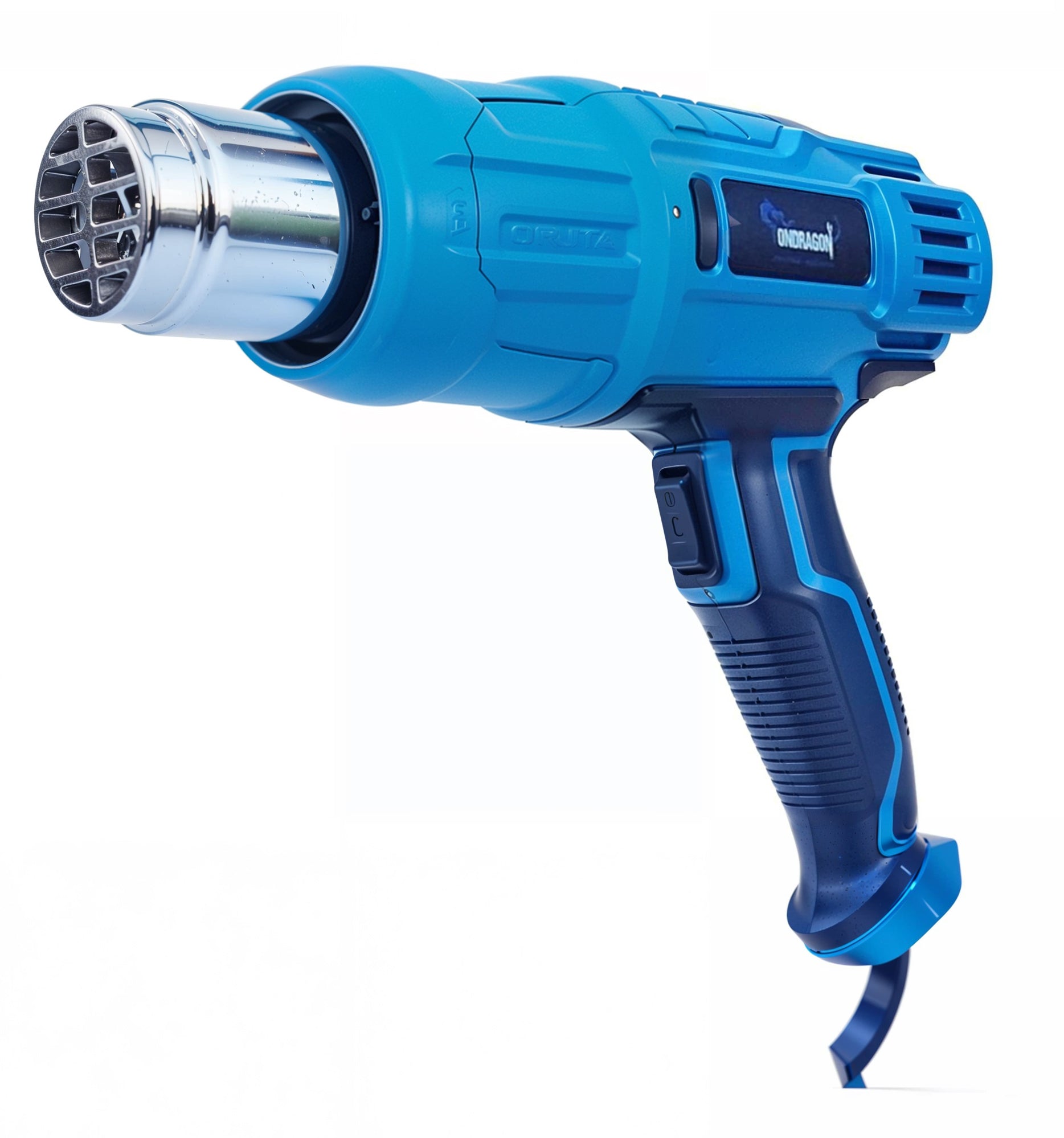 ELECTRIC HEAT GUN 2 GEARS ADJUSTMENT 2300W 4 NOZZLES SUITCASE 600C STRONG Power supply mains