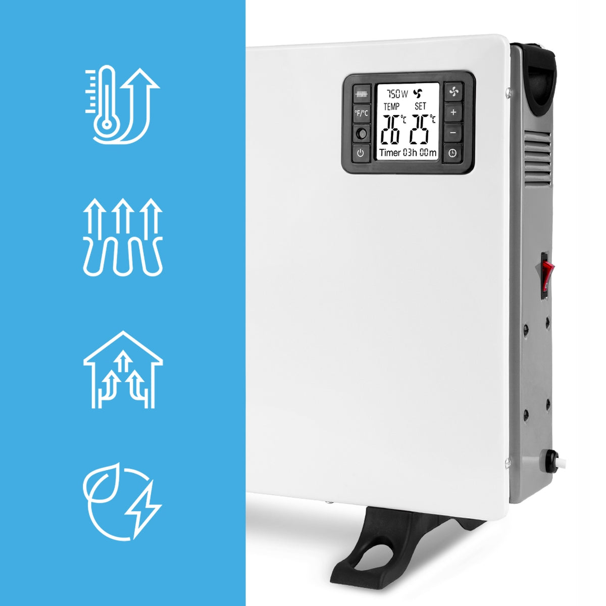 ELECTRIC HEATER CONVECTOR TIMER THERMOSTAT REMOTE CONTROL POWERFUL 2000W TURBO Manufacturer code Grzejnik Elektryczny Konwektor 111941