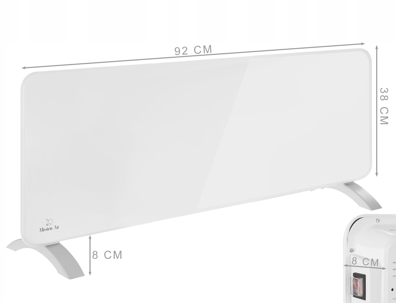 ELECTRIC HEATER Convector SYDNEY ENERGY SAVING Thermostat 2000W EAN (GTIN) 5904405550670