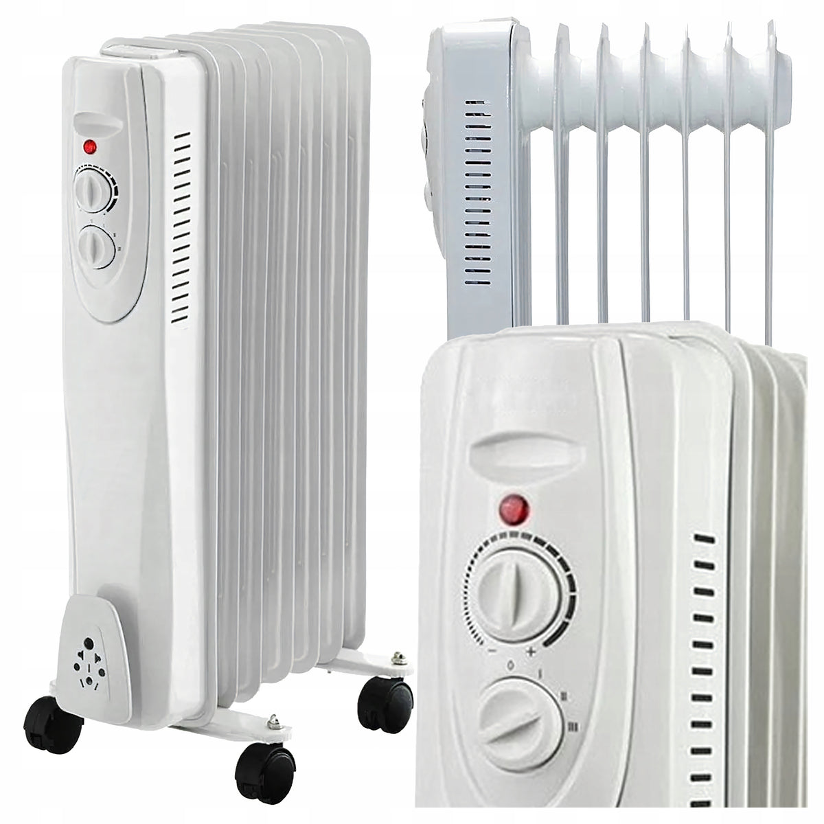 ELECTRIC HEATER FAN 600W APRON PORTABLE FAN WHITE