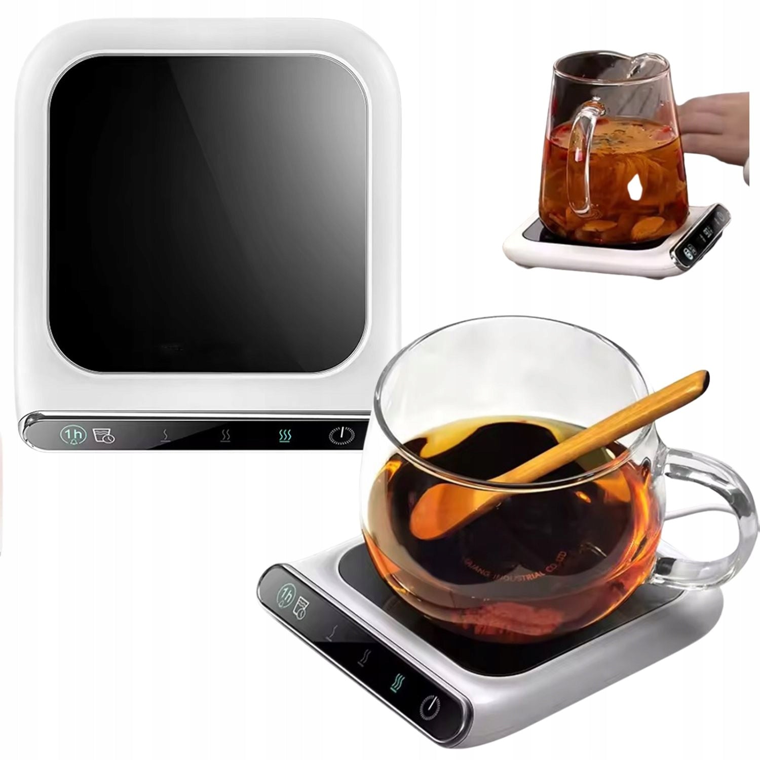 ELECTRIC HEATER FOR TEA CUP ON USB GIFT STAND Dominant color white