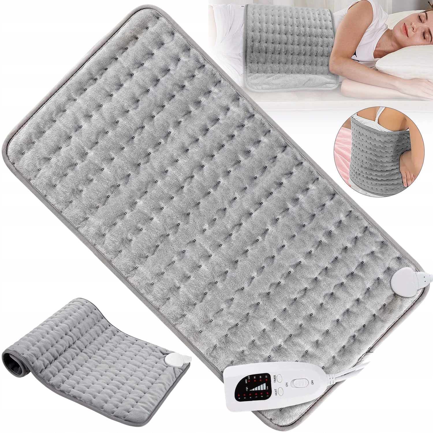 ELECTRIC HEATING BLANKET HEATED HOT WATER BOTTLE 60X30CM MAT FLANNEL Laundry