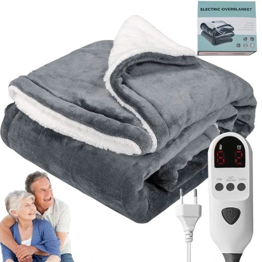 ELECTRIC HEATING BLANKET LARGE HEATED MAT 180X130 REMOTE CONTROL TIMER