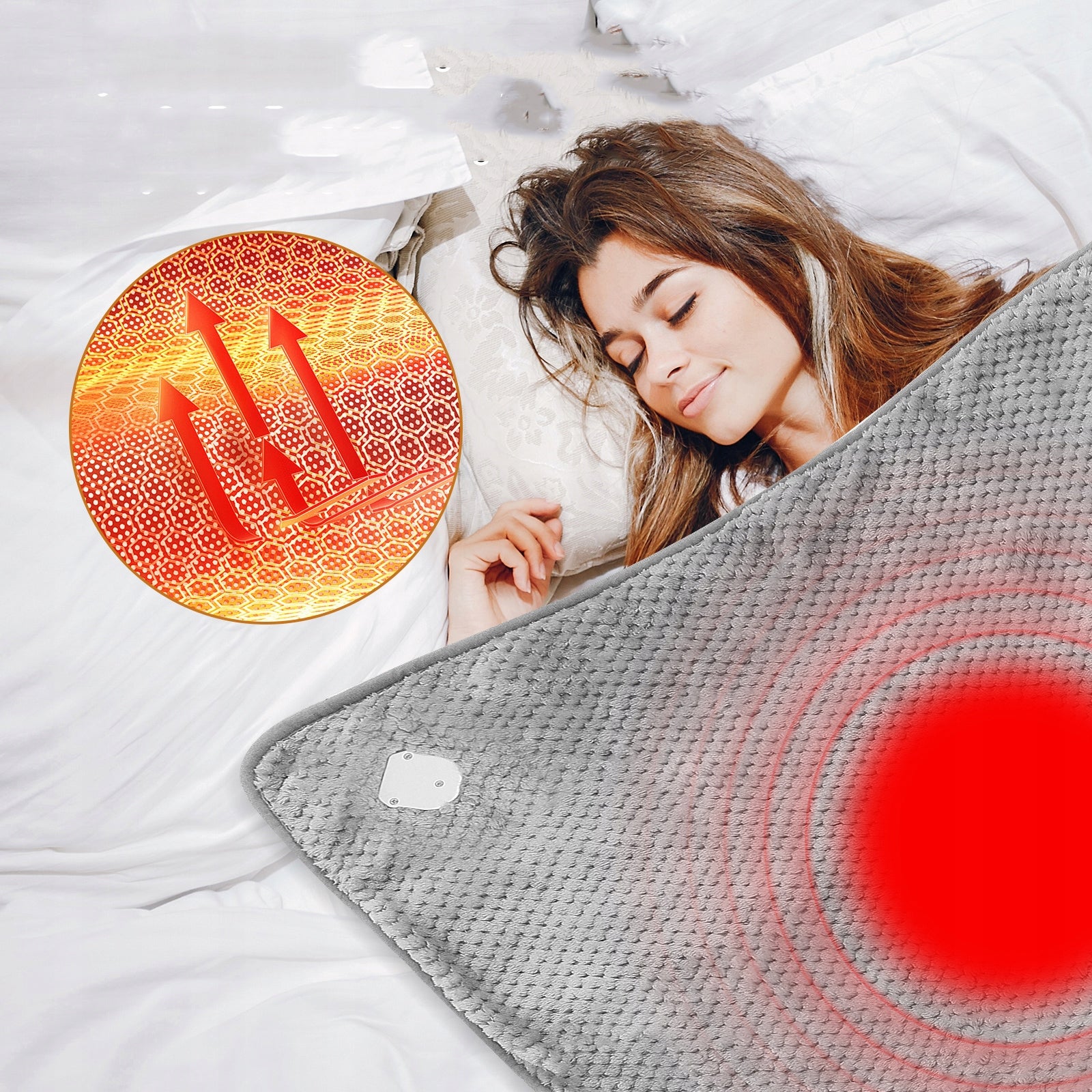 ELECTRIC HEATING BLANKET LARGE SOFT TIMER ADJUSTMENT FOR REMOTE CONTROL MAT Medical device no