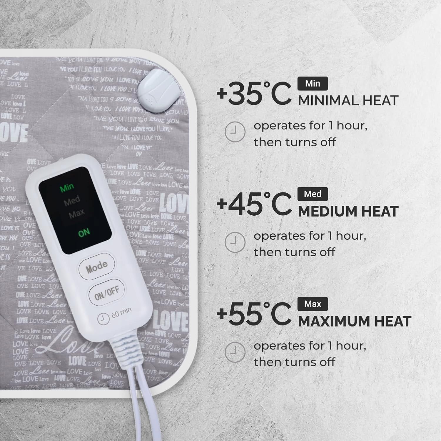ELECTRIC HEATING PAD 40 x 50 cm INFRARED HEATING MAT Manufacturer code MATA GRZEWCZA NA PODCZERWIEŃ