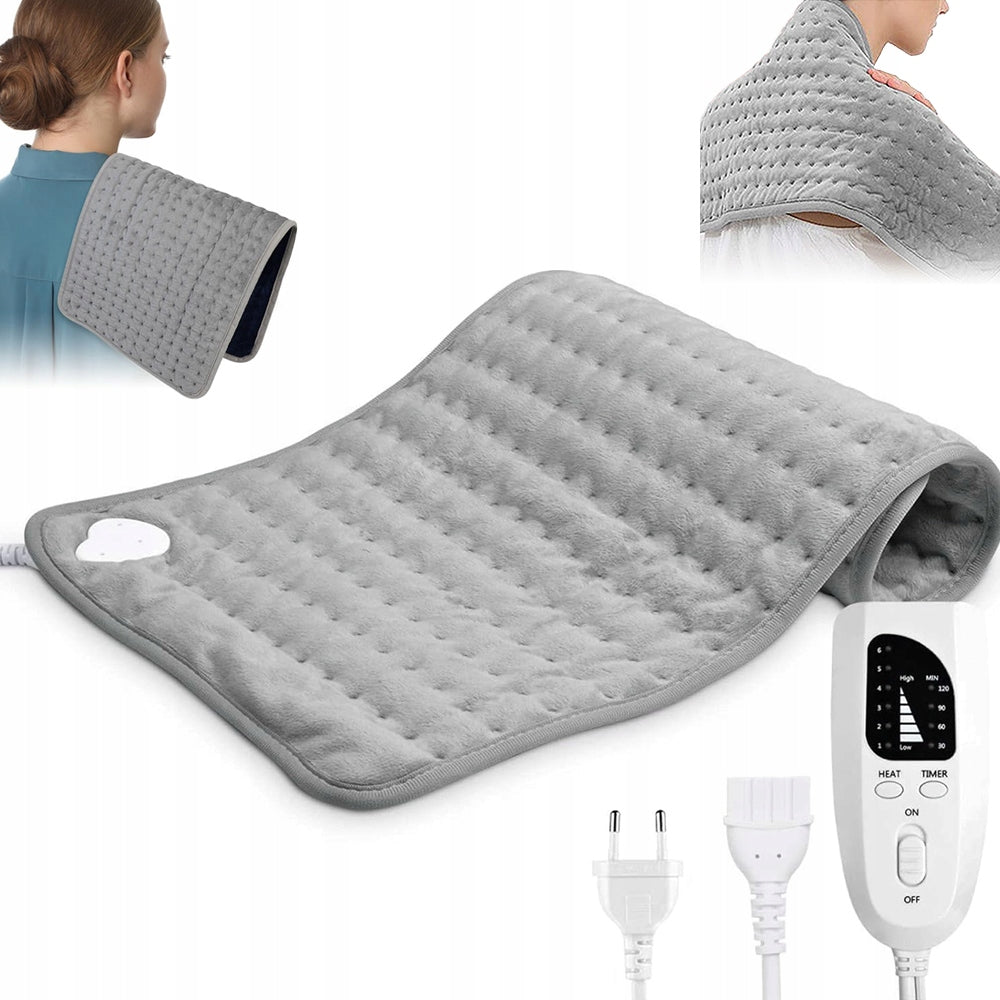 ELECTRIC HEATING PAD 6 LEVELS OF TEMPERATURE CONTROL 60X30CM