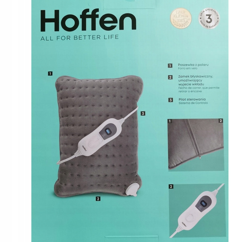 ELECTRIC HEATING PAD HOFFEN 100W ADJUSTABLE TEMPERATURE EAN (GTIN) 5902983625308